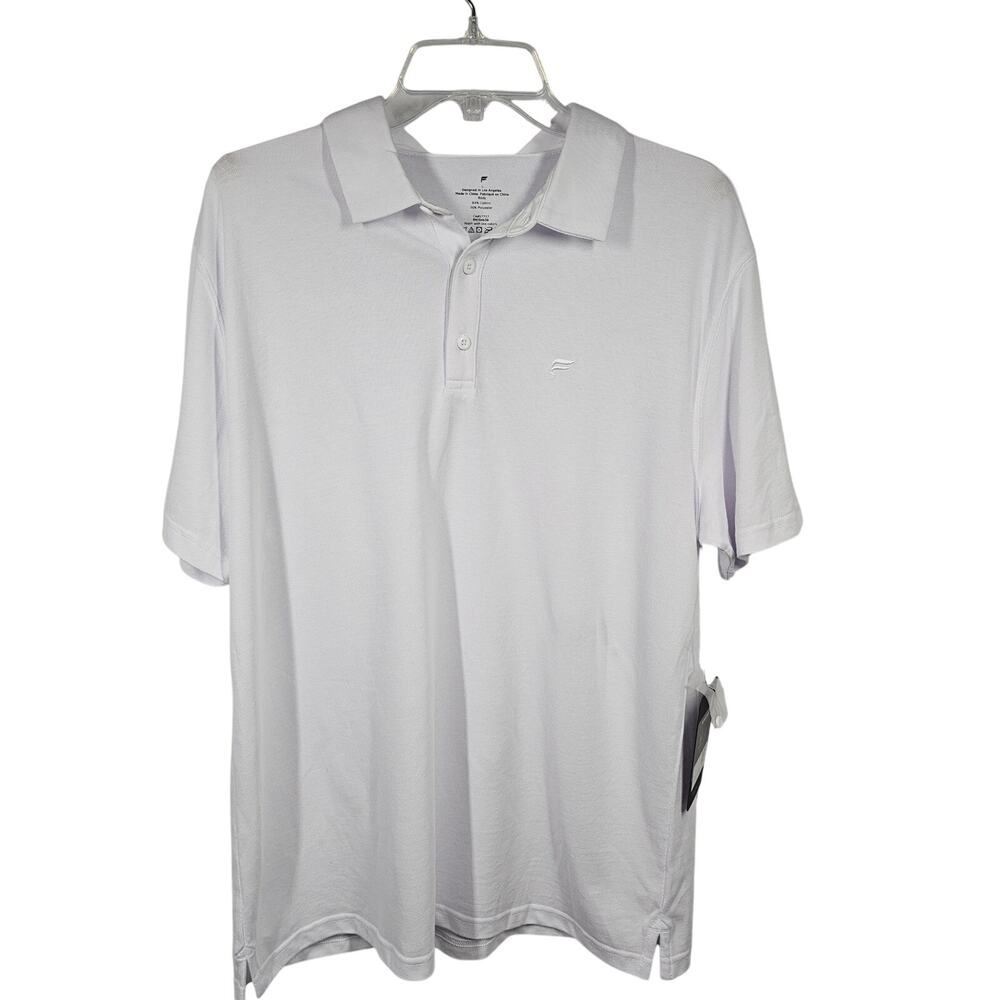 Fabletics NWT Men's The Dash Polo in White Size L